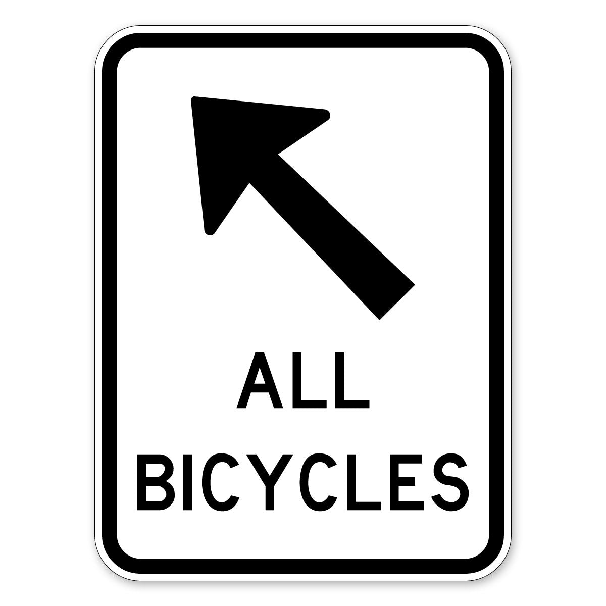 All Bicycles + Arrow Sign