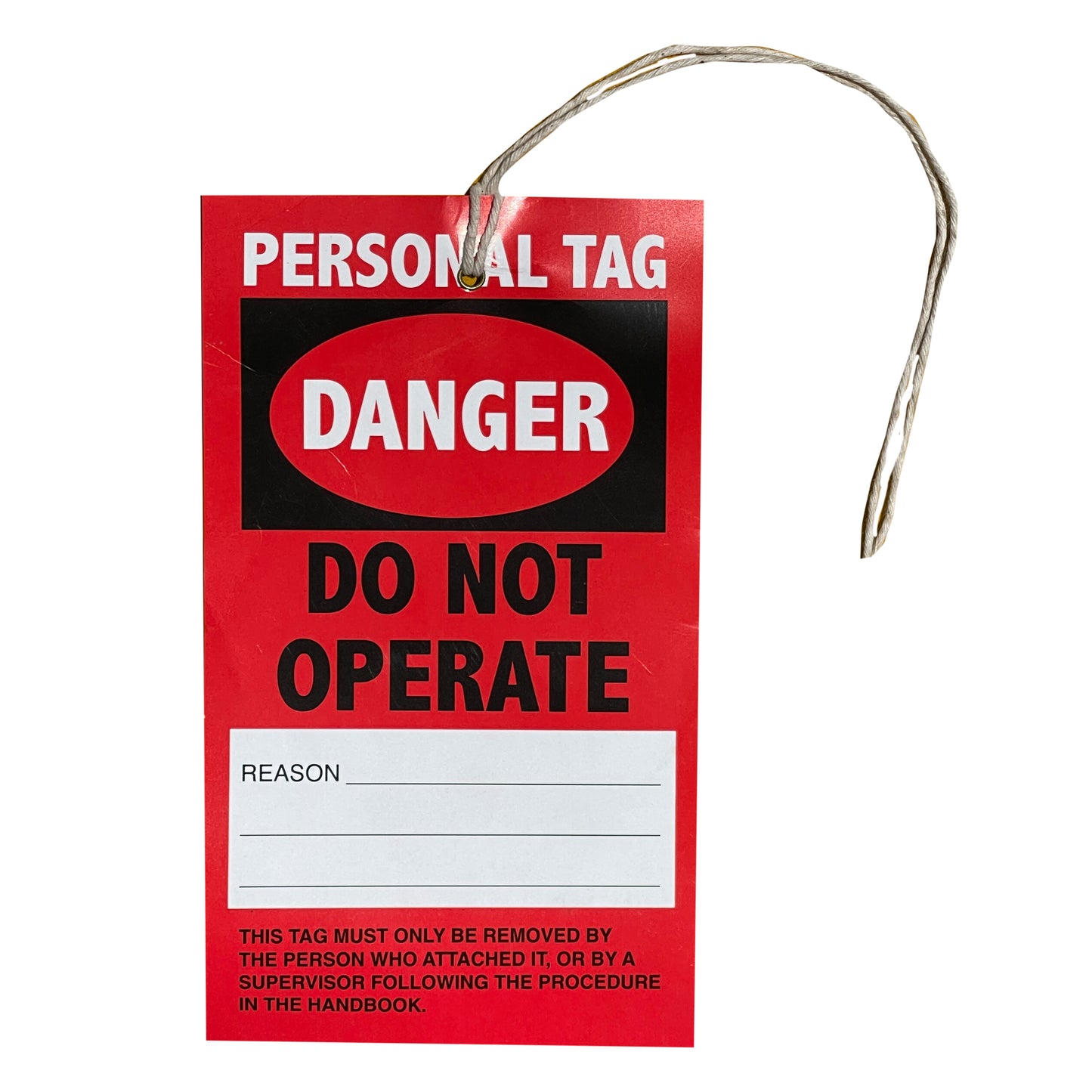 Danger: Do Not Operate Tag