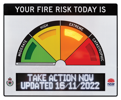 LED Fire Danger Rating Signs