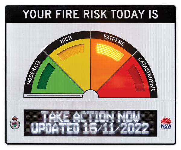 LED Fire Danger Rating Signs