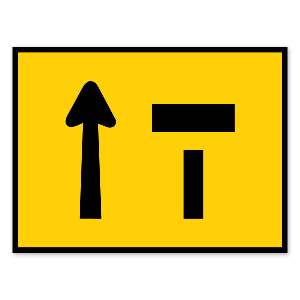Warning: Right Lane Closed Sign