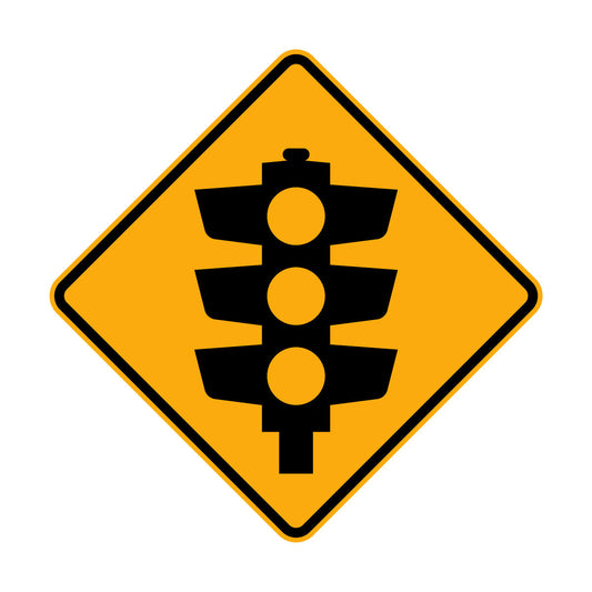 Warning: Traffic Lights Sign