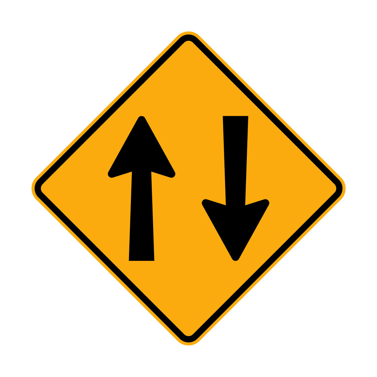 Warning: Two Way Road Sign