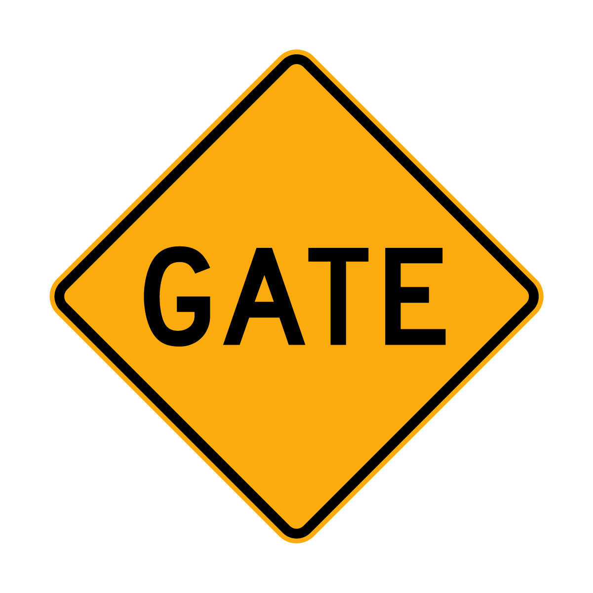 Warning: Gate Sign