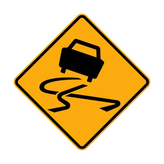 Warning: Slippery When Wet Sign