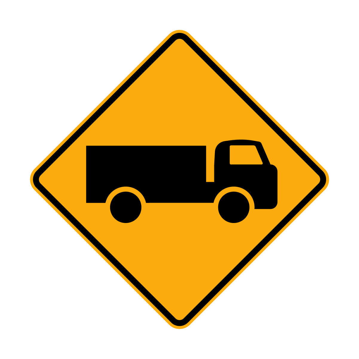 Warning: Trucks Sign – HIVIS