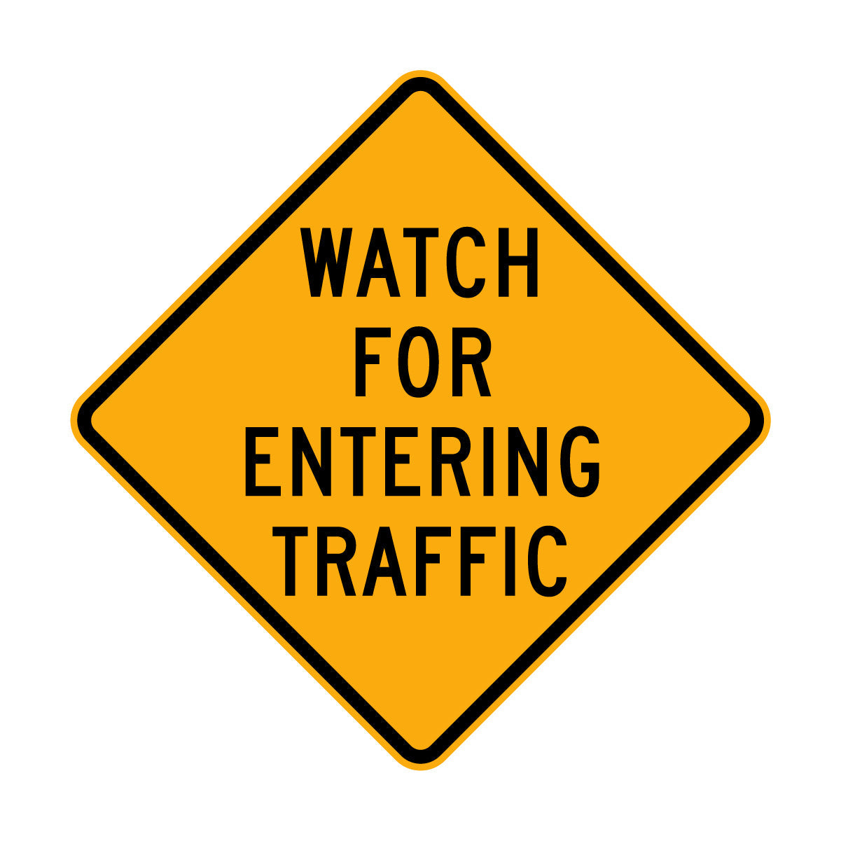 Warning: Entering Traffic Sign
