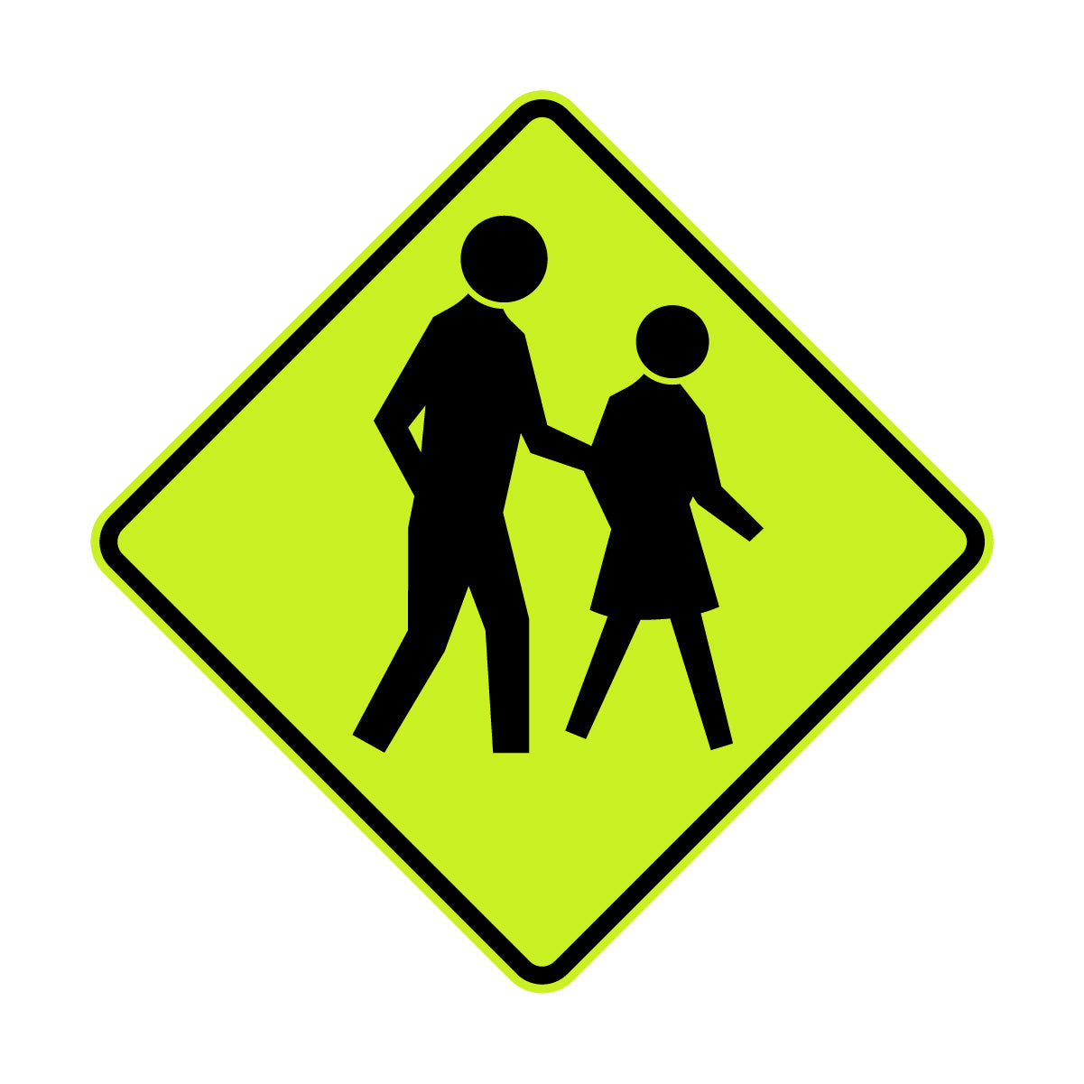 Warning: Pedestrians Sign