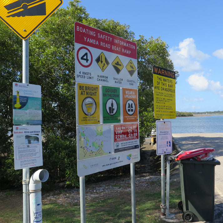 Hook Ramp Sign Boat Ramp Sign