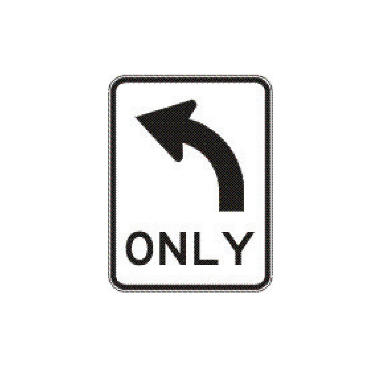 Left Only Sign