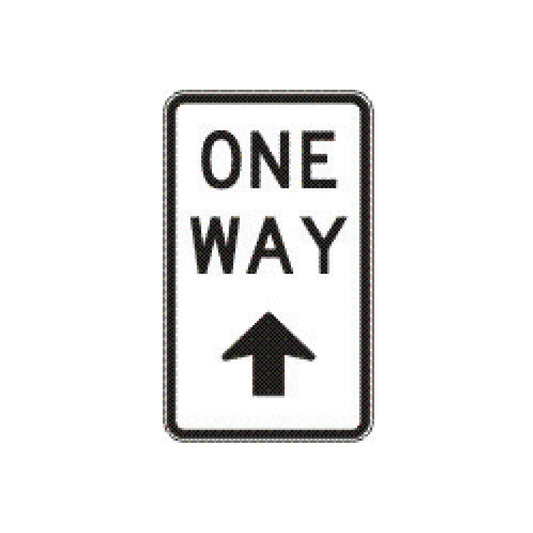 One Way Ahead Arrow Sign