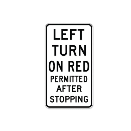 Left Turn Permitted After Stopping Sign