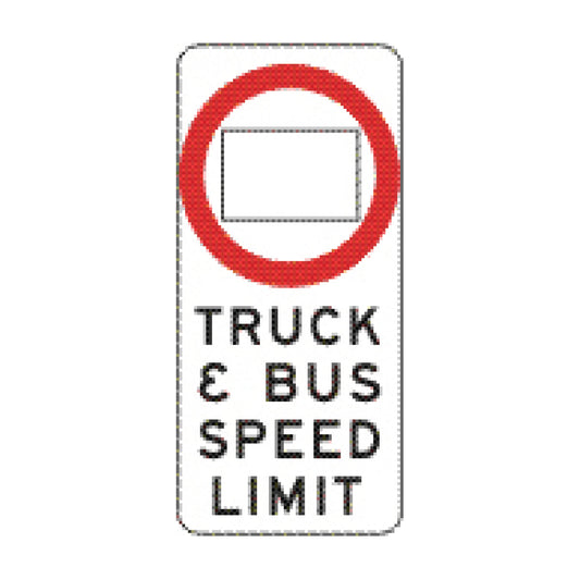 ..km Truck & Bus Speed Limit Sign