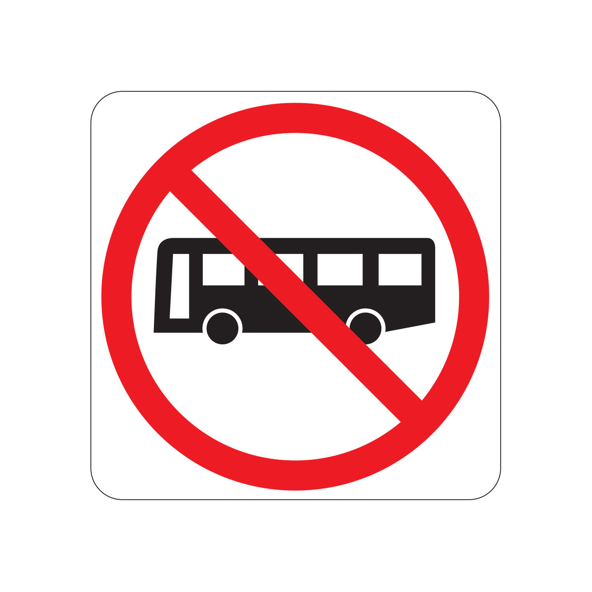 Buses Prohibited Sign