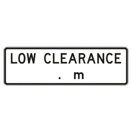 Low Clearance ..m Sign
