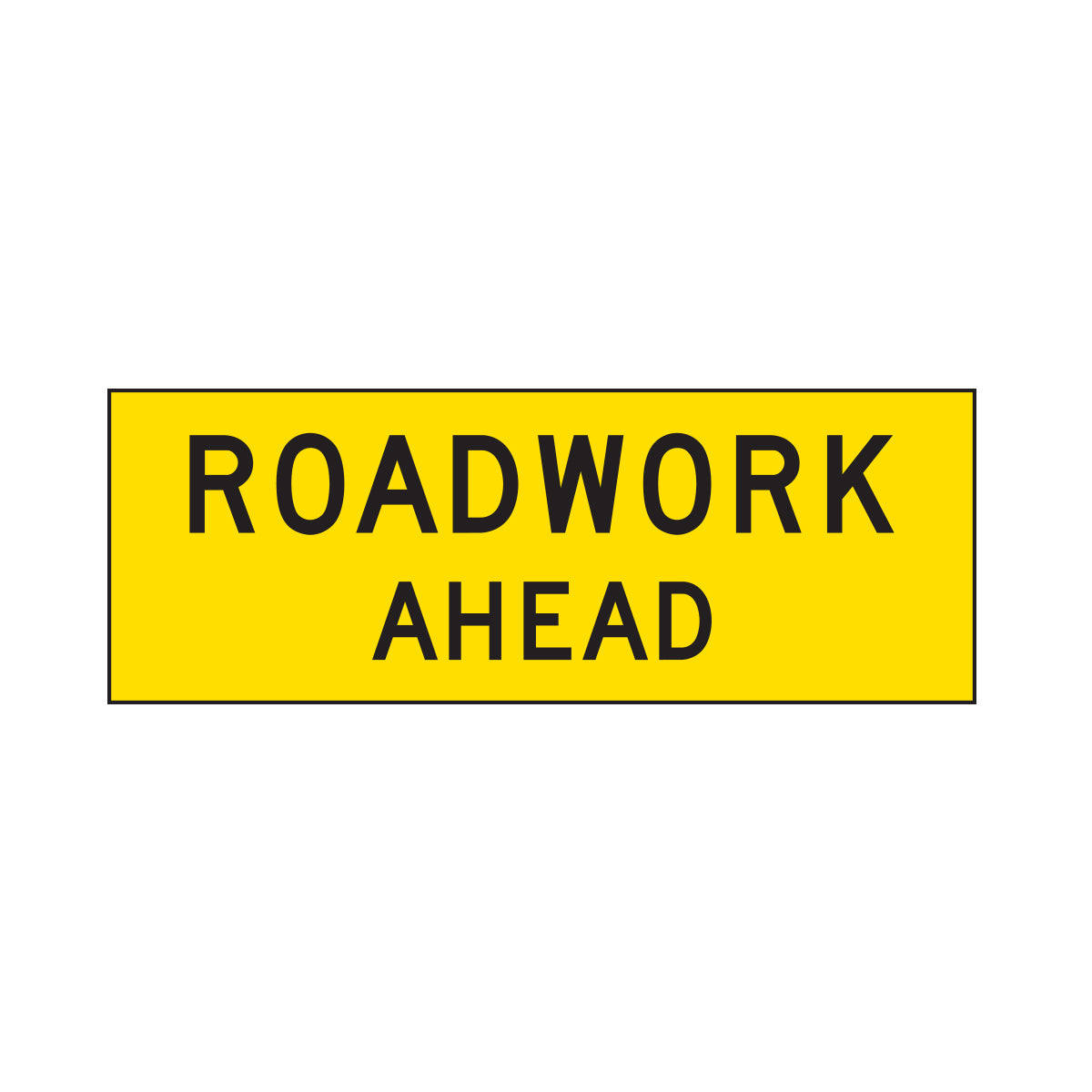 Warning: Roadwork Ahead Sign