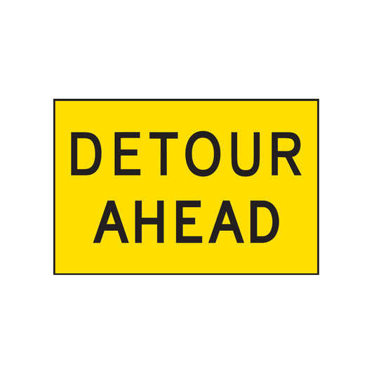 Detour Ahead Sign