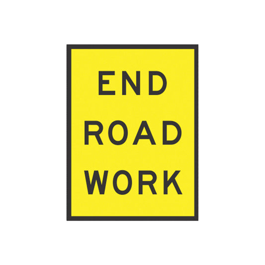 End Roadwork Sign