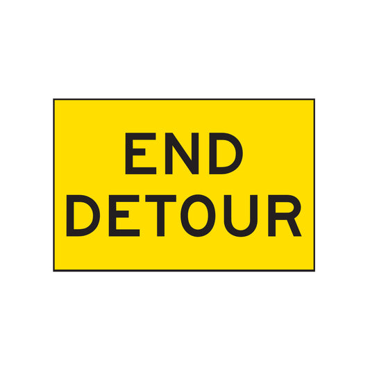 End Detour Sign