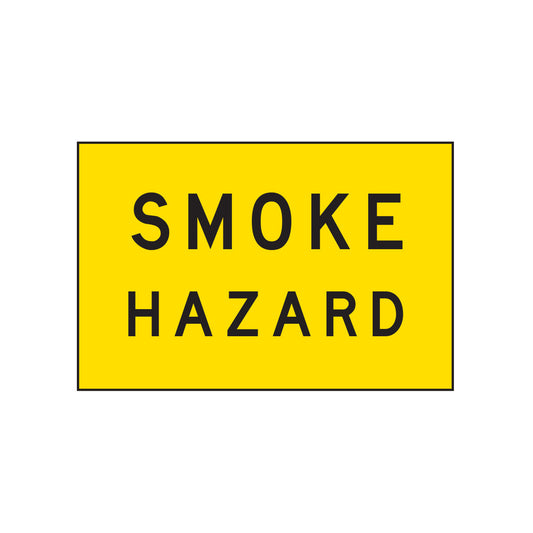 Warning: Smoke Hazard Sign