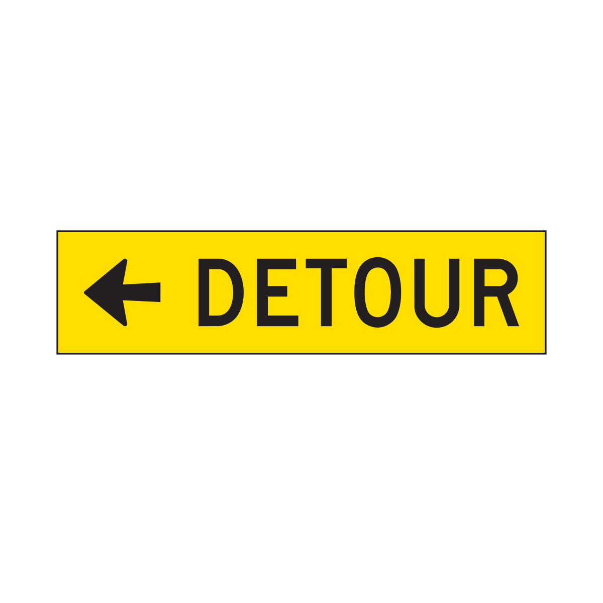 Detour Sign - Left